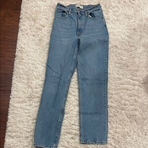 Women’s Abercrombie & Fitch Light Blue Jeans 90s Straight Ultra High Rise 27